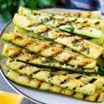 Grilled Zucchini with Garlic and Herbs