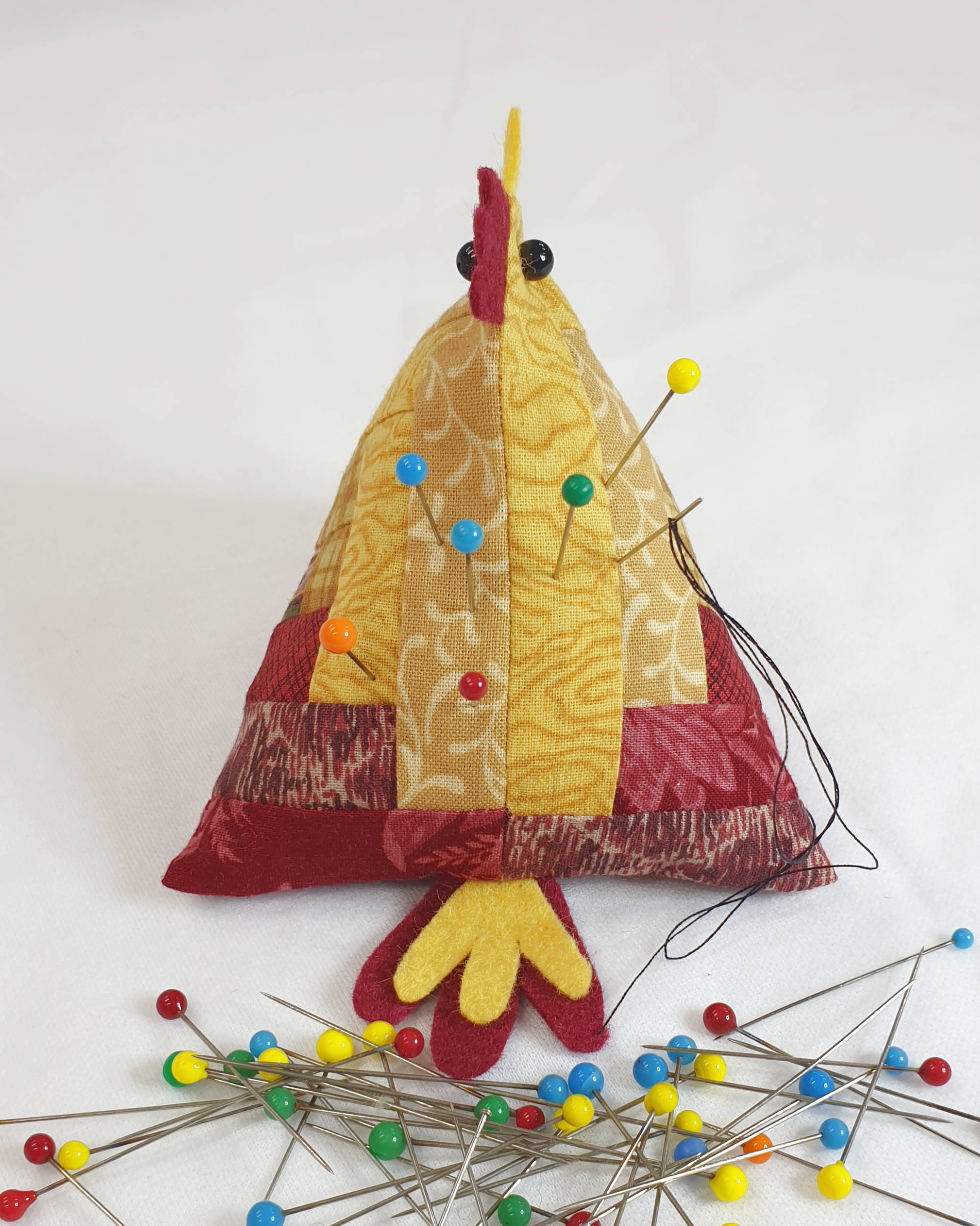handmade-chicken-pin-cushion-red-burgundy-rear-2000