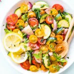 Three Herb Tomato Zucchini Salad